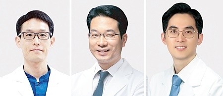 왼쪽부터 허경회 교수, 김태형 원장, 정태구 원장