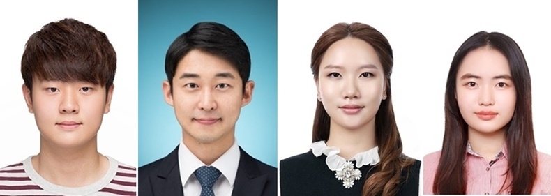 올해 전국 치과대학 및 치의학전문대학원 학생학술경연대회에서 영예의 대상을 차지한 서울치대팀. 왼쪽부터 이준, 송기명, 도수아, 박수빈 학생
