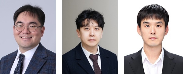 좌로부터 최성환 교수, 권재성 교수, 홍진기 교수