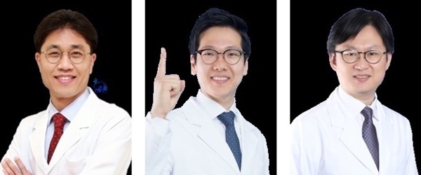 왼쪽부터 임필 원장, 이인우 원장, 노관태 교수