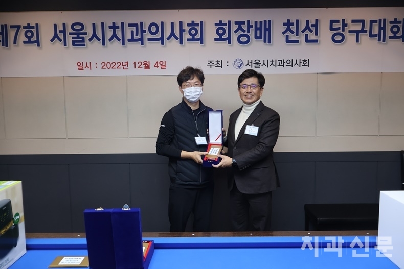 개인전 우승을 차지한 강북구 이기덕 회원.