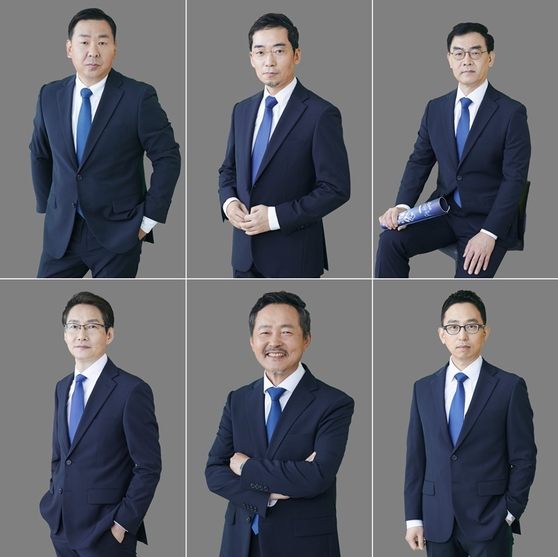 MASTERS 그룹 윗줄 왼쪽부터 구기태 교수, 권용대 교수, 박현식 원장, 박휘웅 원장, 이정삼 원장, 이중석 교수