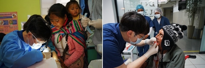 서울대치과병원과 (주)두산이 주관한 페루 꾸스꼬 의료봉사가 지난달 20일부터 30일까지 현지에서 진행됐다(사진제공_서울대치과병원).