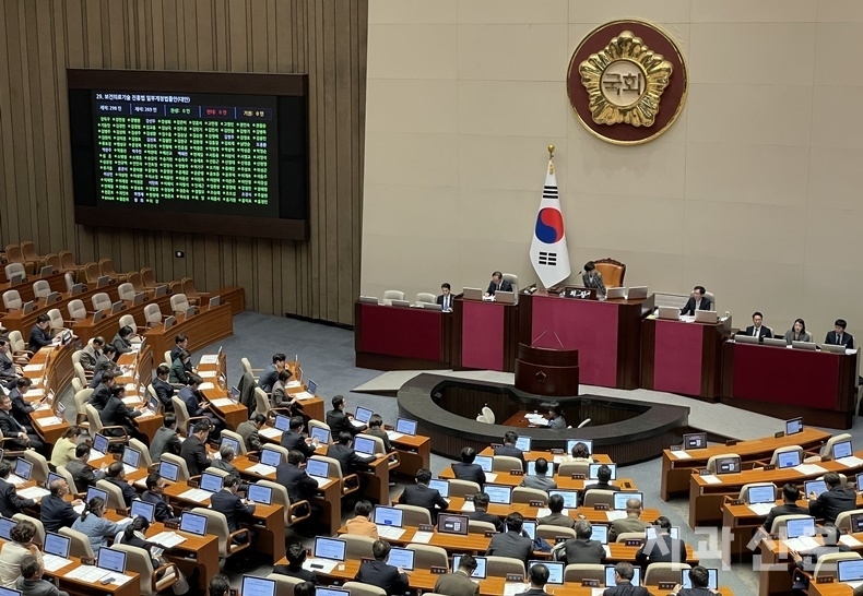 12월 28일 개최된 국회 본회의