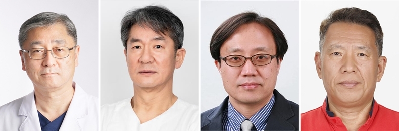 좌로부터 김영수 교수, 신동훈 교수, 박성호 교수, 장범석 교수