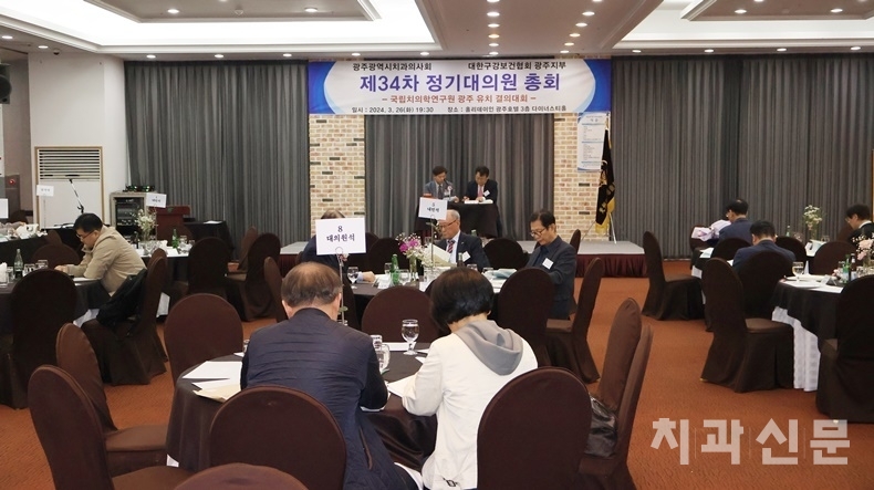 광주광역시치과의사회 정기대의원총회에서 치협 회장단 선거인명부 공개 등이 가결돼 치협 총회에 상정됐다. 