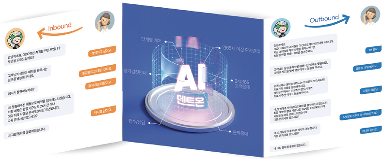 덴트온 적용 예시 화면..