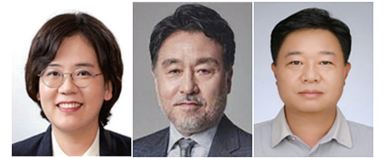 (좌측부터) 이시은 교수, 이준행 교수, 박인규 교수