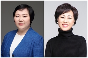 김민정 후보(좌), 박정란 후보(우)