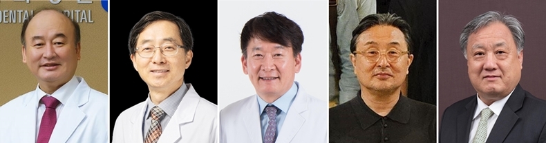 좌로부터 구영 교수, 문철현 교수, 박수병 교수, 정창모 교수, 최성호 교수