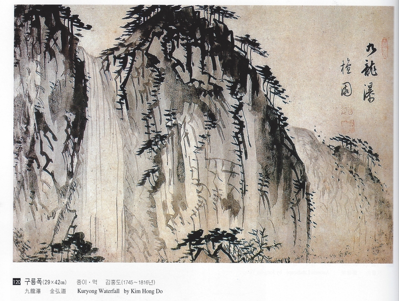 3. 김홍도 : 구룡폭(평양 조선미술관 소장)