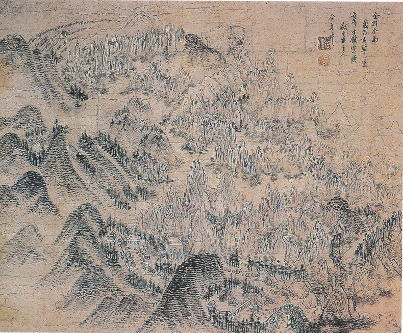 8. 최북 : 금강산전도(평양 조선미술관 소장)
