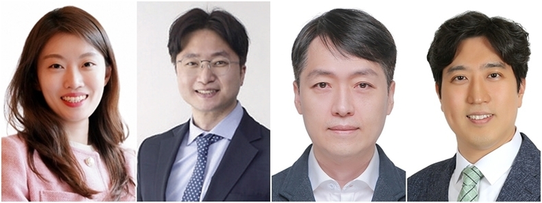 (좌측부터) 임세이 노무사, 김준영 노무사, 강호덕 원장, 정기홍 원장
